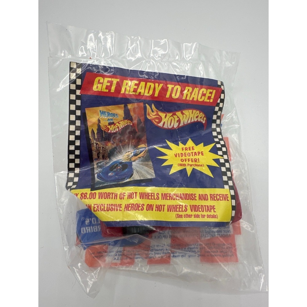 1993 McDonald's Hot‎ Wheels Thunderbird #27 Sealed Racing Series Happy Meal - Picture 2 of 9